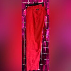 Vintage Dee Cee red high rise pleated pants size 32 70s MOD